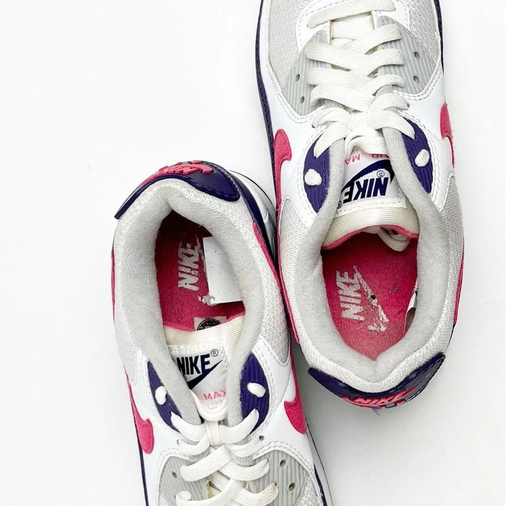 NIKE Air Max 90 III Eggplant Lace Up Running Shoes #CW1360-100, Size 9 - Image 3