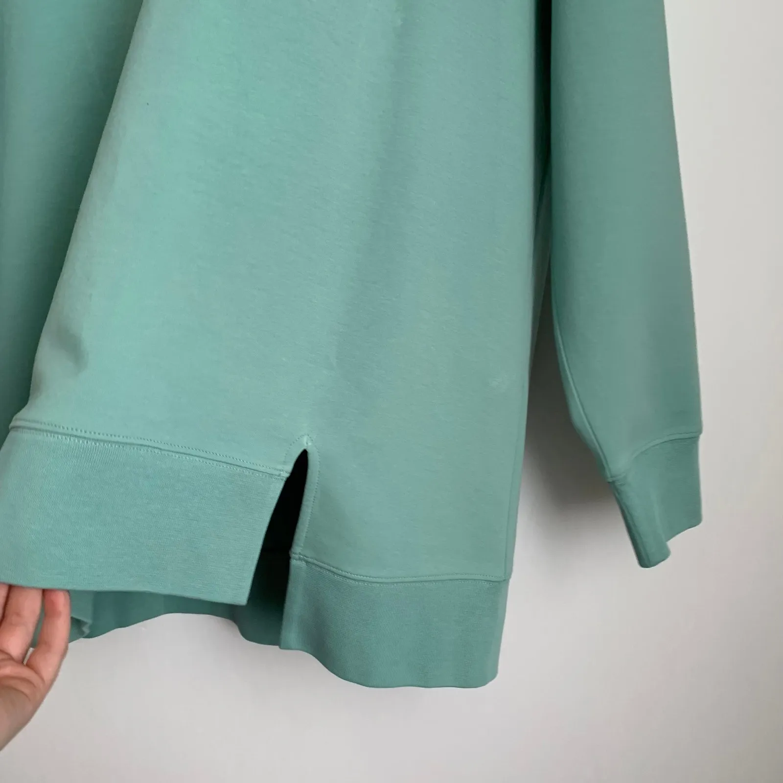 Wolford Sweater Top Long Sleeves TurtleNeck Womens Small Icy Mint Green - Image 12