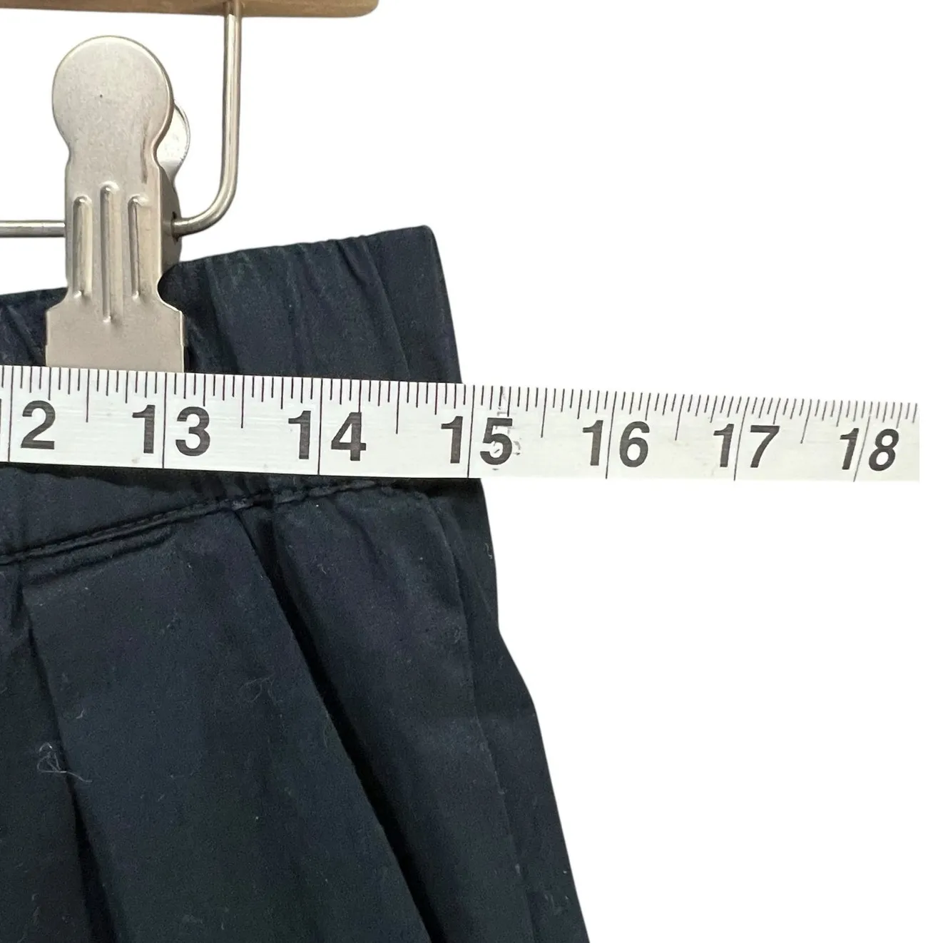 Anthropologie Maeve Curve Poplin Barrel Pants Womens XS Black High Rise Modern - Image 8