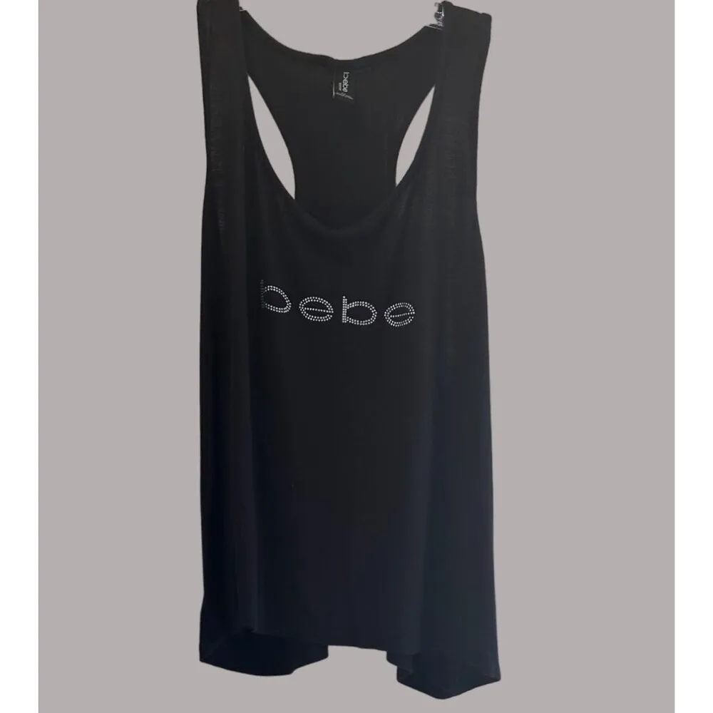 Bebe Logo Women’s Summer Tank Top Black Size 3X - Image 6