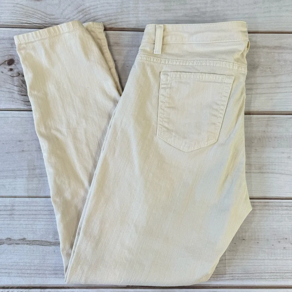 Boston Proper Newport Cream Colored 5 Pocket Slim Leg Jeans Size 12 - Image 4