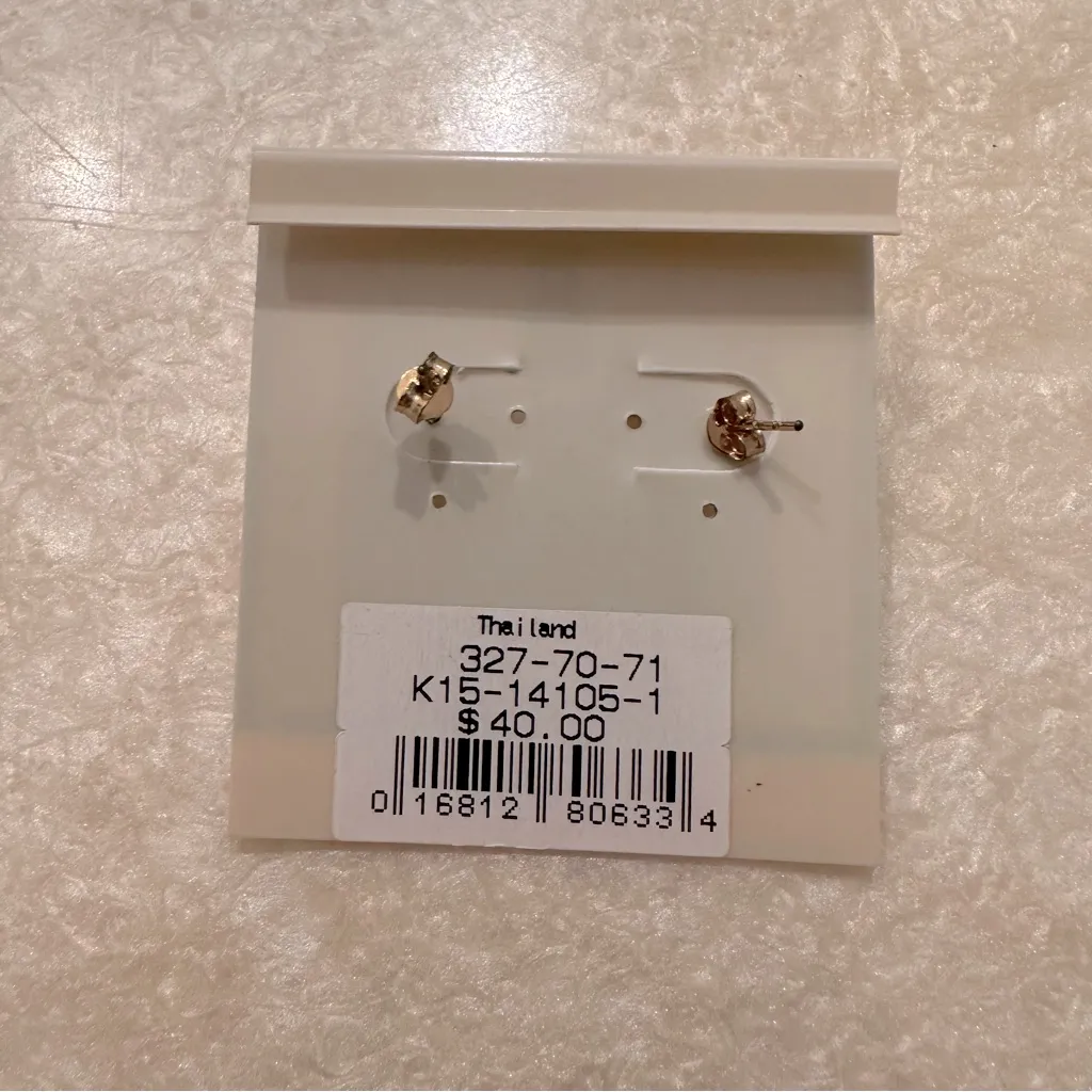 24 Karat Gold Over Sterling Silver Earrings - Image 2