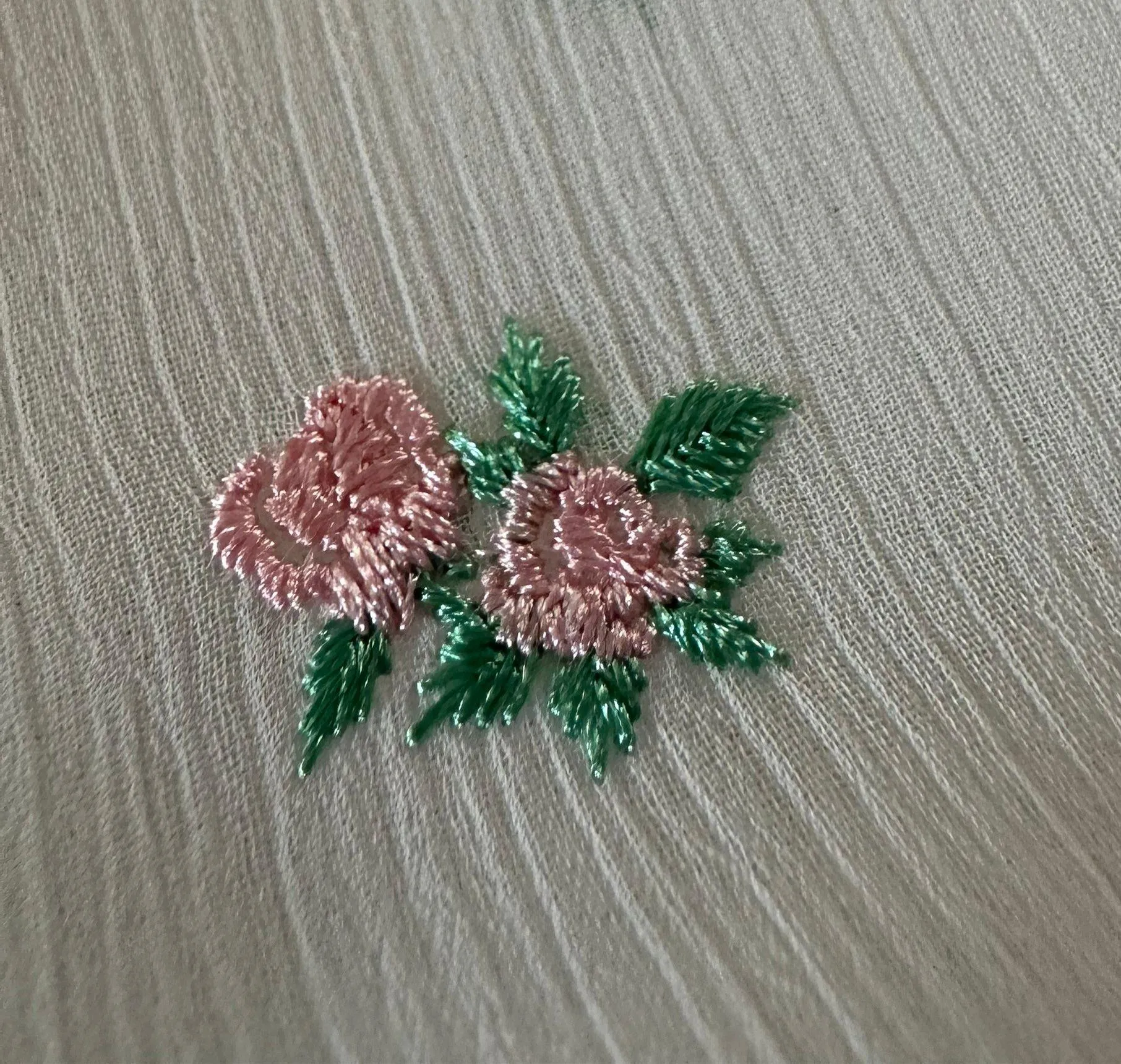 NWT  White Sheer Long Floral Embroidered Robe, Sz XS/S - Image 13