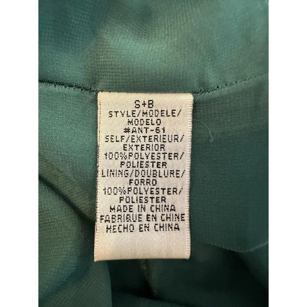 Anthropologie B Turquoise & Gold Accent Dress Size 4 - Image 6