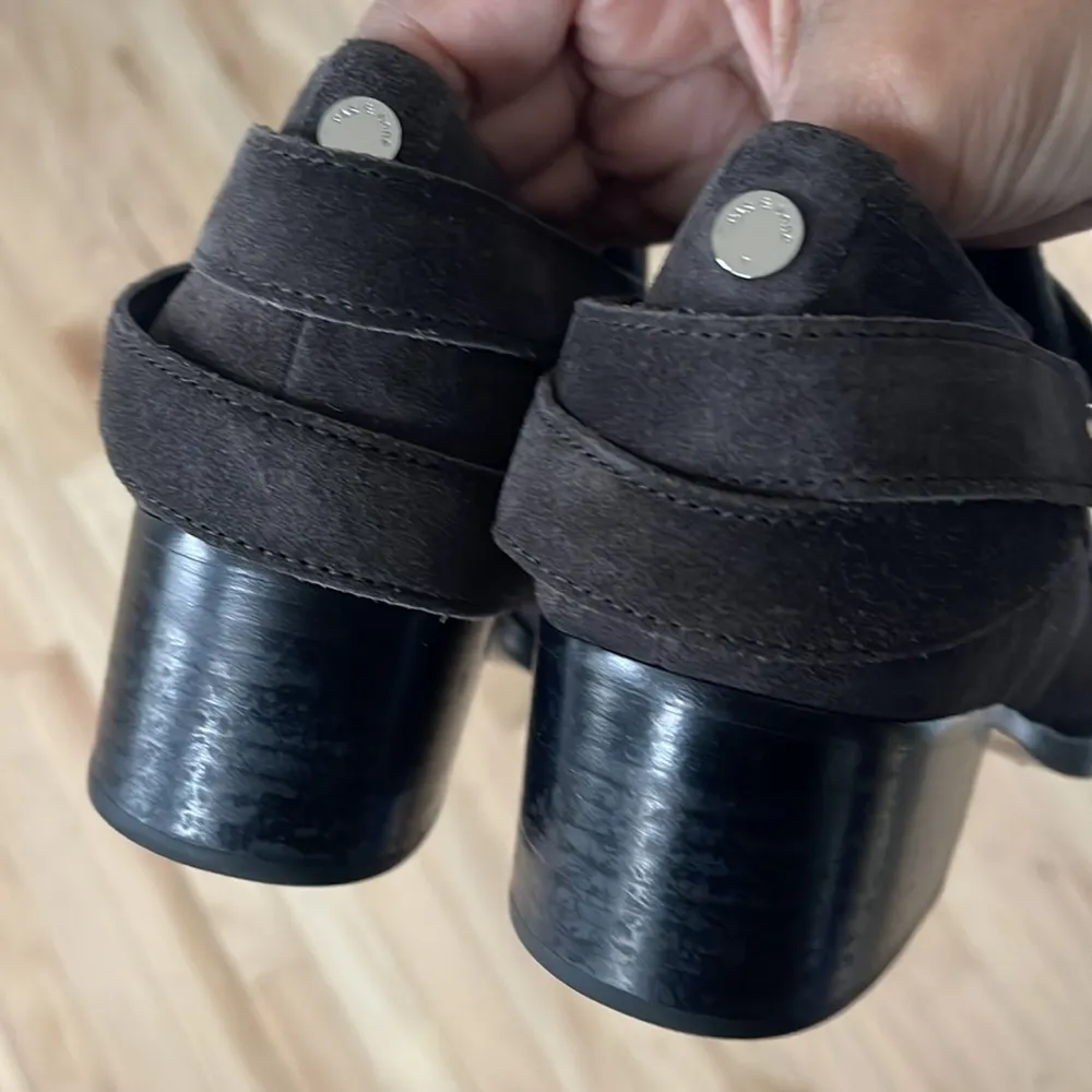 Rag & Bone Harley Belted Suede Booties Size 6 Color Charcoal Gray - Image 100