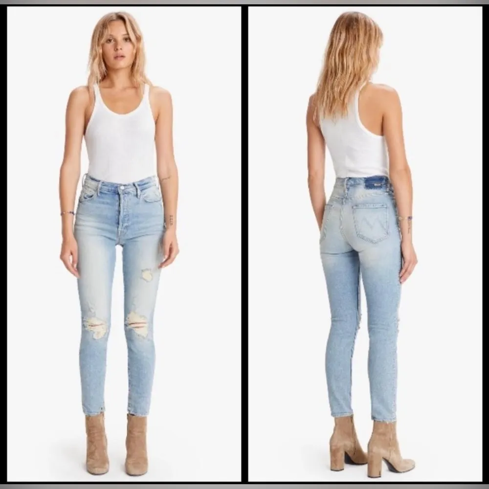 NWOT Mother Superior The Super Stunner Ankle Say Amen Again Jeans Size 26 Blue - Image 3