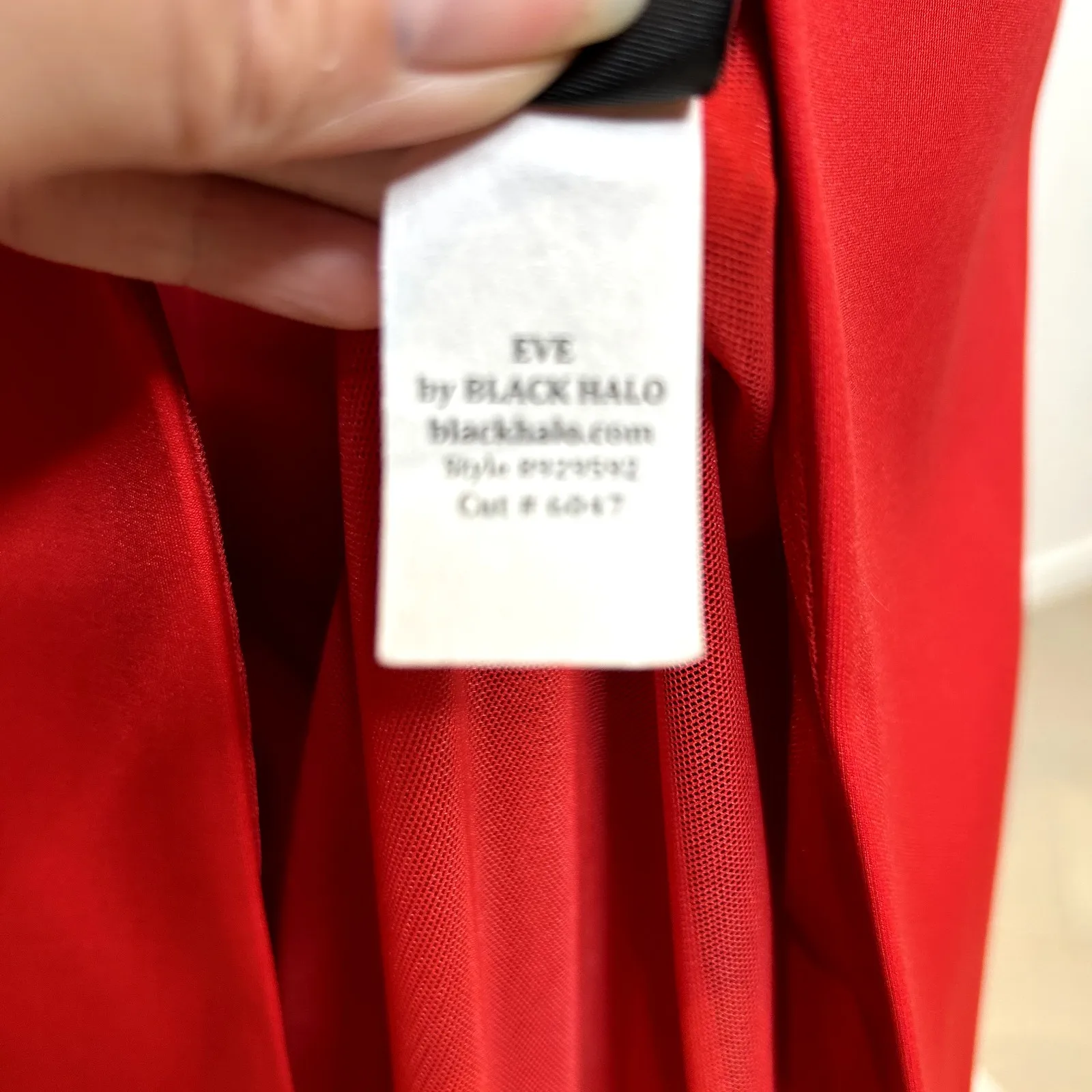 BLACK HALO EVE Padma Red Full Length Gown Size 8 Evening Dress Formal ($575) - Image 11