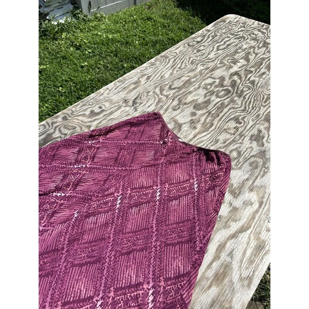 Jonathan Martin Skirt Size Medium Lined Polyester Purple Fairy Boho Y2k Cottage - Image 4