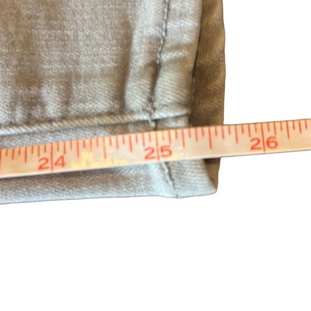 Paige Gray Verdugo Crop Straight Leg Cotton Blend Jeans Size 27 Stretch - Image 10