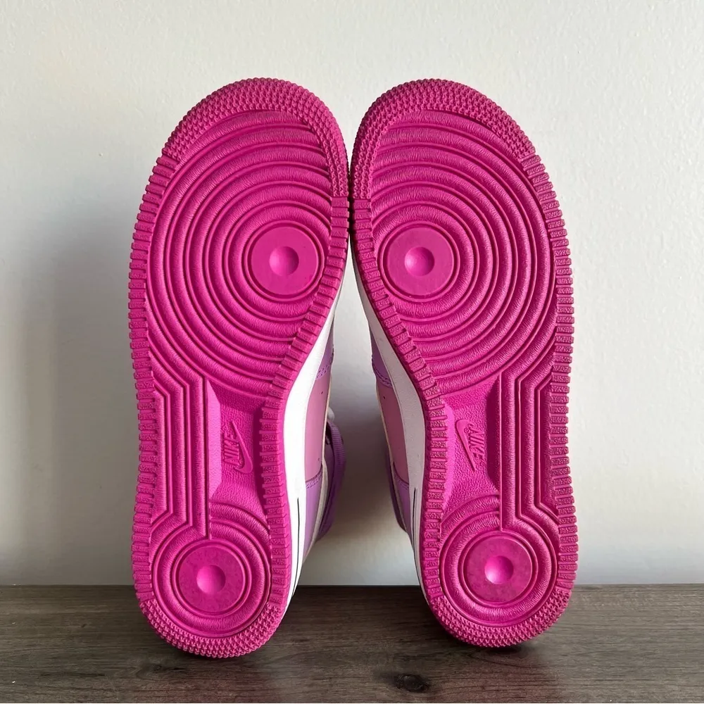 Nike Air Force 1 Hi GS Fushia Glow Shoe Size 7Y or Women's 8.5 #753 - Image 4