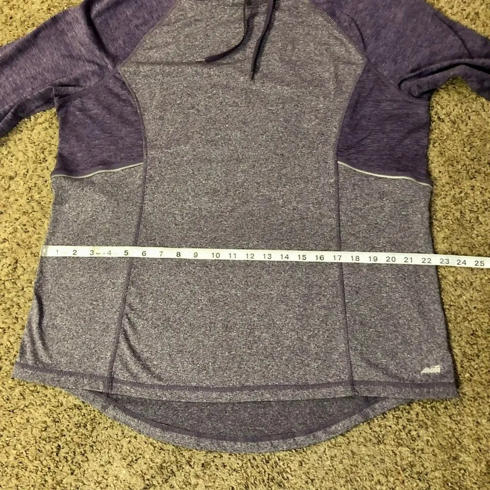 Avia Funnel Neck Activewear Shirt Womens XL Used Purple - Image 12