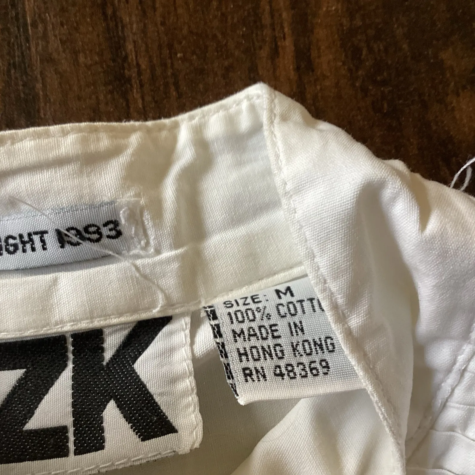 KZK Western Button Down Blouse White Size M - Image 5