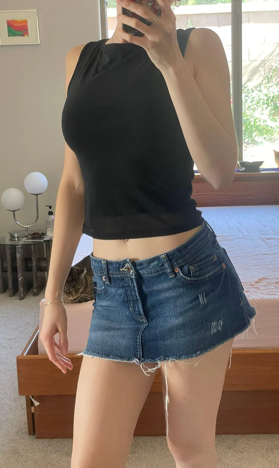 Volcom Vintage Denim Mini Skirt - Image 2