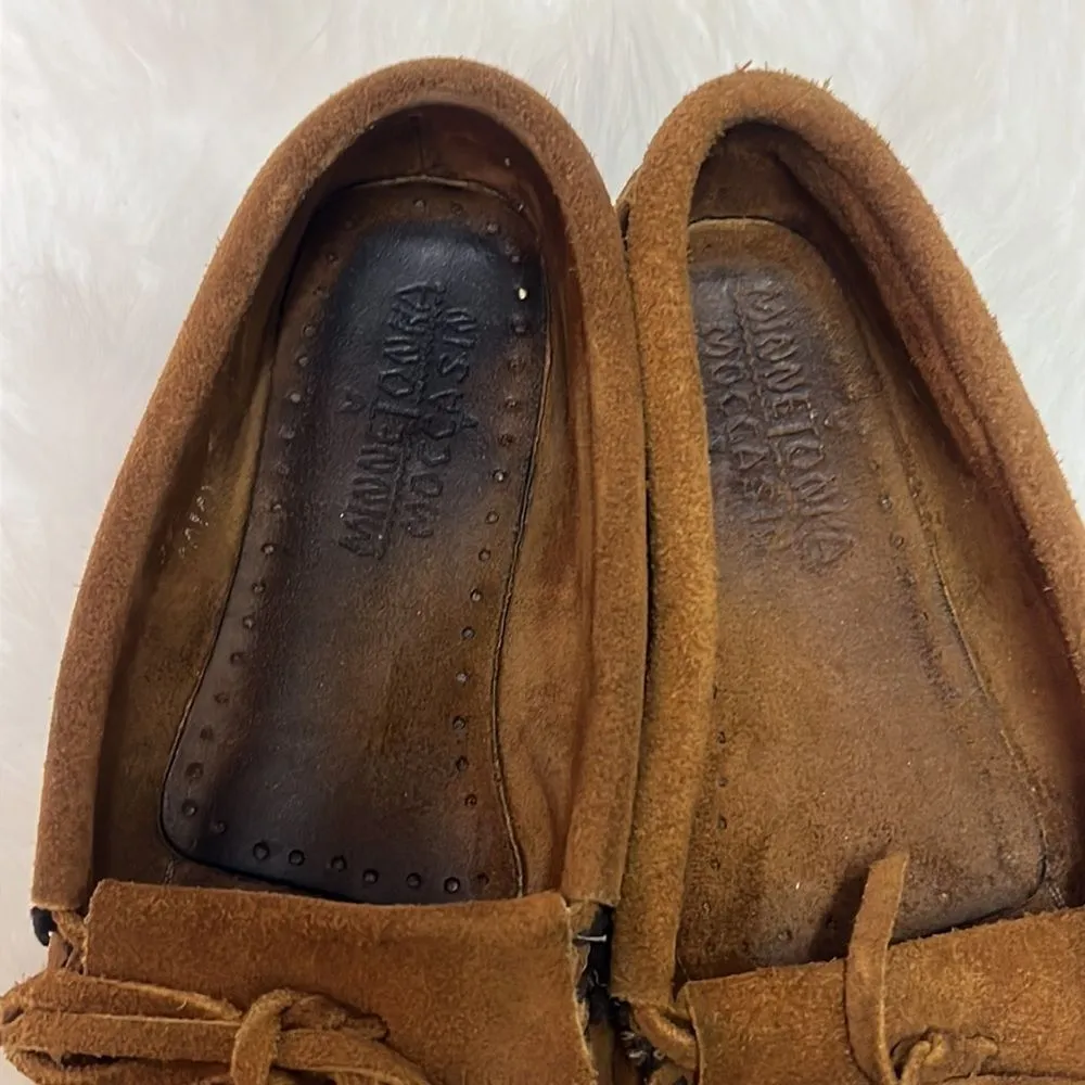 Minnetonka Peace Sign Moccasins Size 6 D18 - Image 7