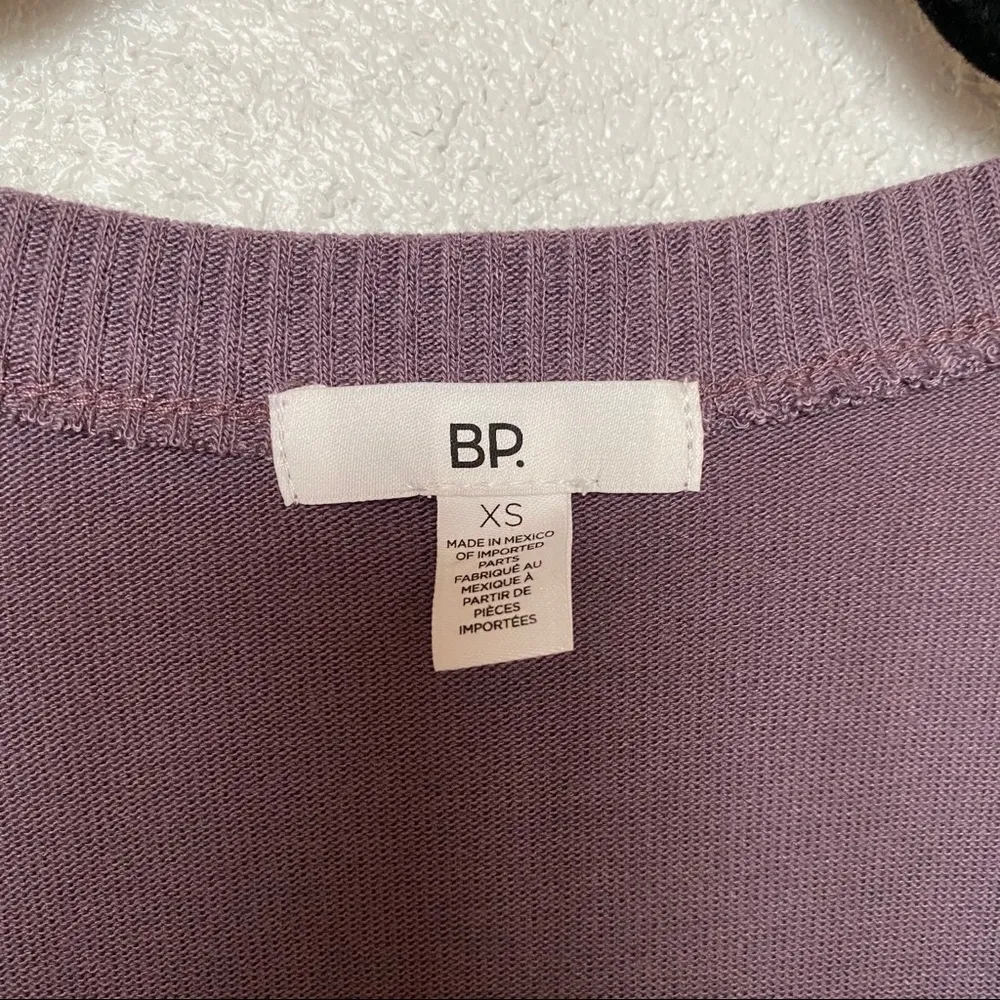 bp. V-Neck Pullover Brushed Sweater Purple Size XS - Image 6
