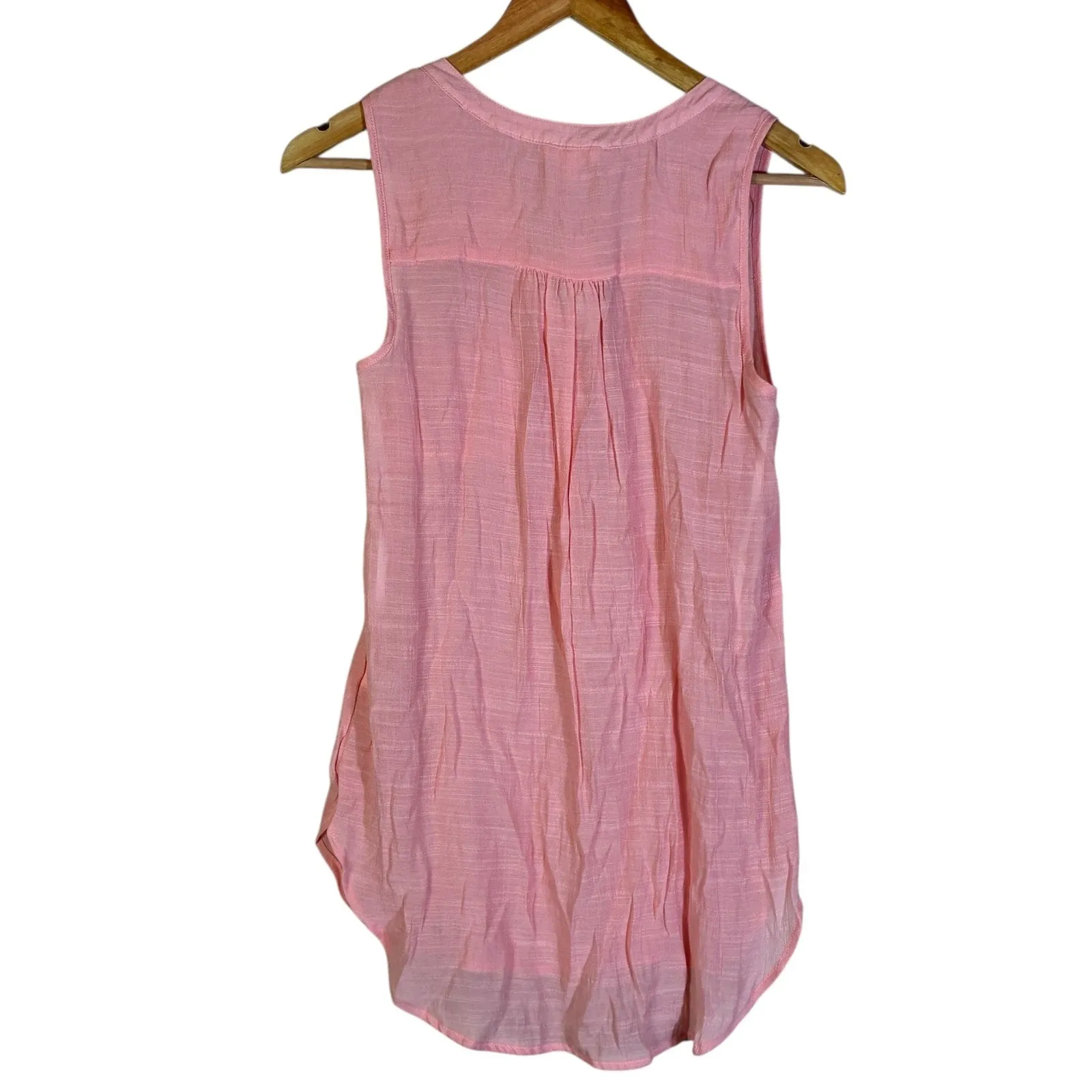NWT Charming Charlie Womens Beachy Sleeveless Top Size S Pink Coastal Summer - Image 5