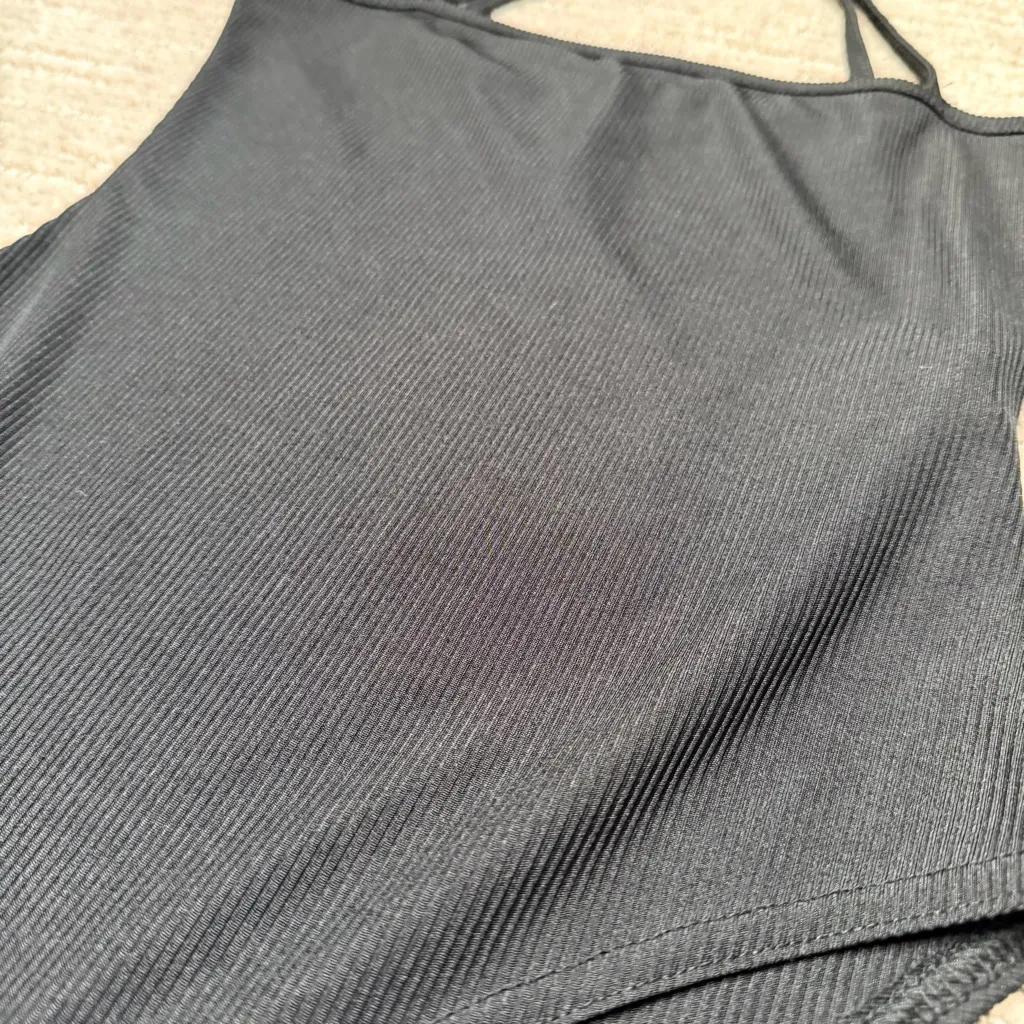 Nasty Gal Black Ribbed Halter Bodysuit - Image 4