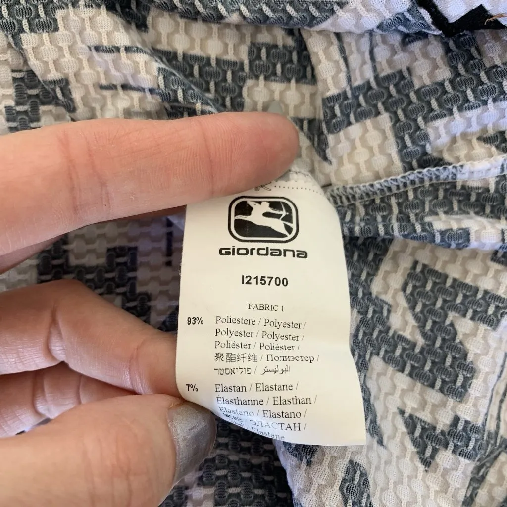 Giordana‎ Cycling Jersey XL Black White Sleeveless Activewear Sport - Image 6