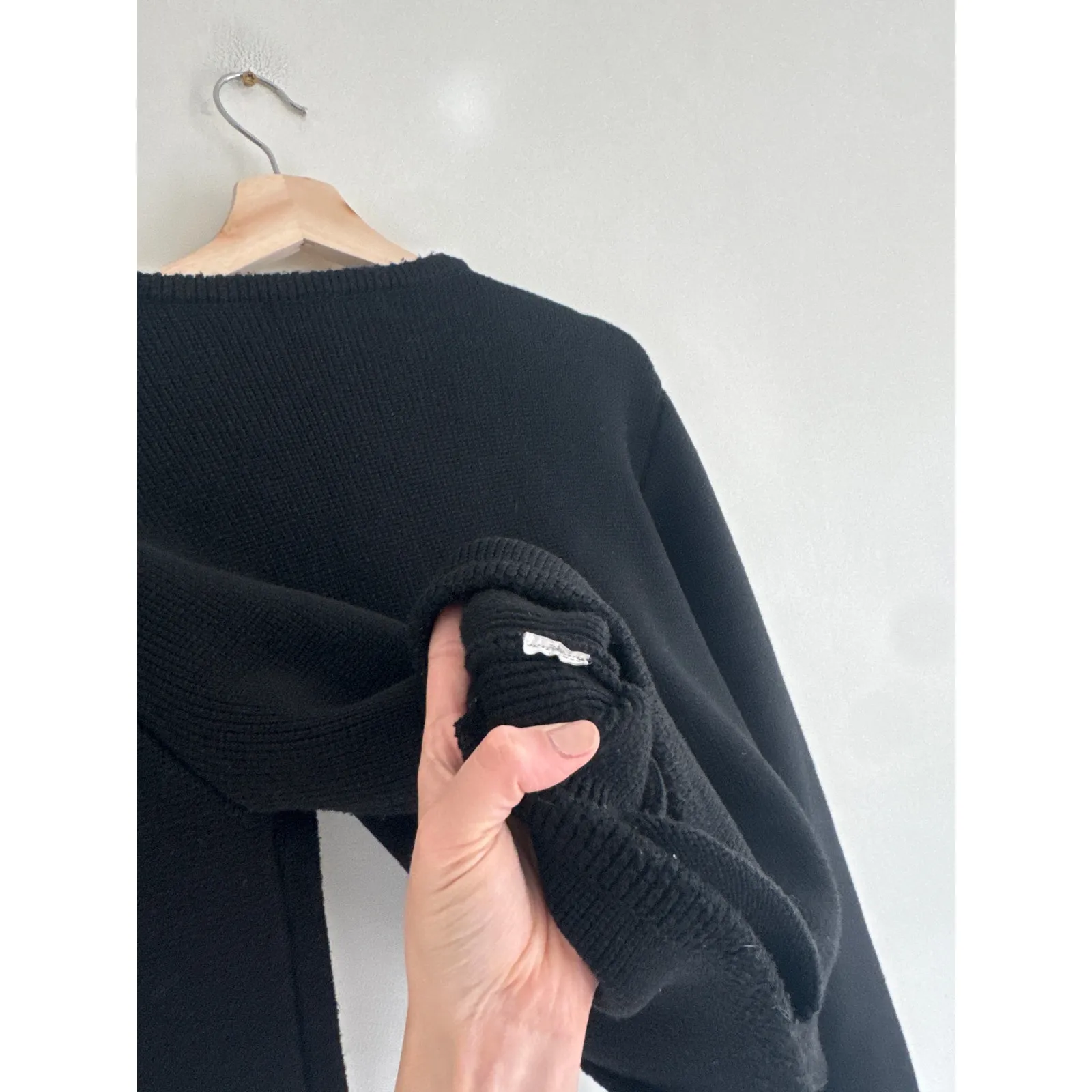 ENGLISH FACTORY Lady Black Jacket Cardigan Size Medium - Image 6