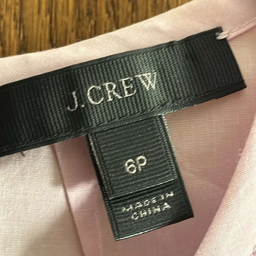 J Crew Pink Lavender Bell Sleeves Short Sleeve Blouse Size 6P NWT #0764 - Image 6