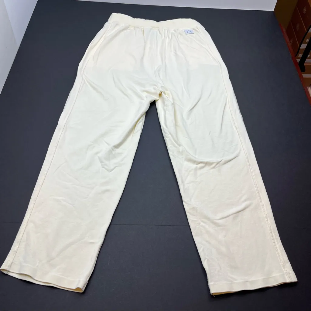 Varley Women SZ Small Cream Jersey Knit Pant Pull-On Drawstring Stretch *FLAWED - Image 16