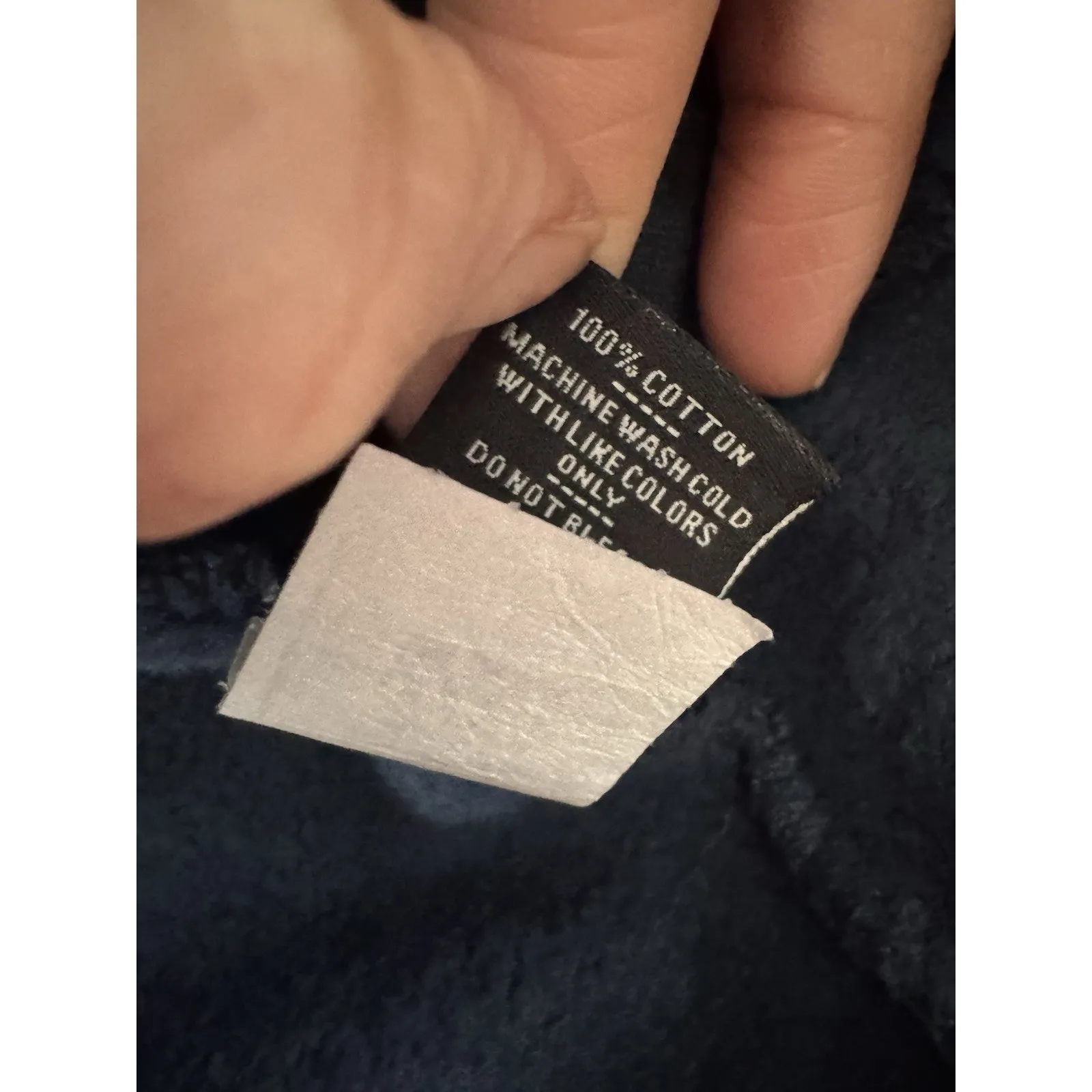 NWOT American Giant Women’s Fleece Bomber Jacket Size Large Marine Blue - Image 7