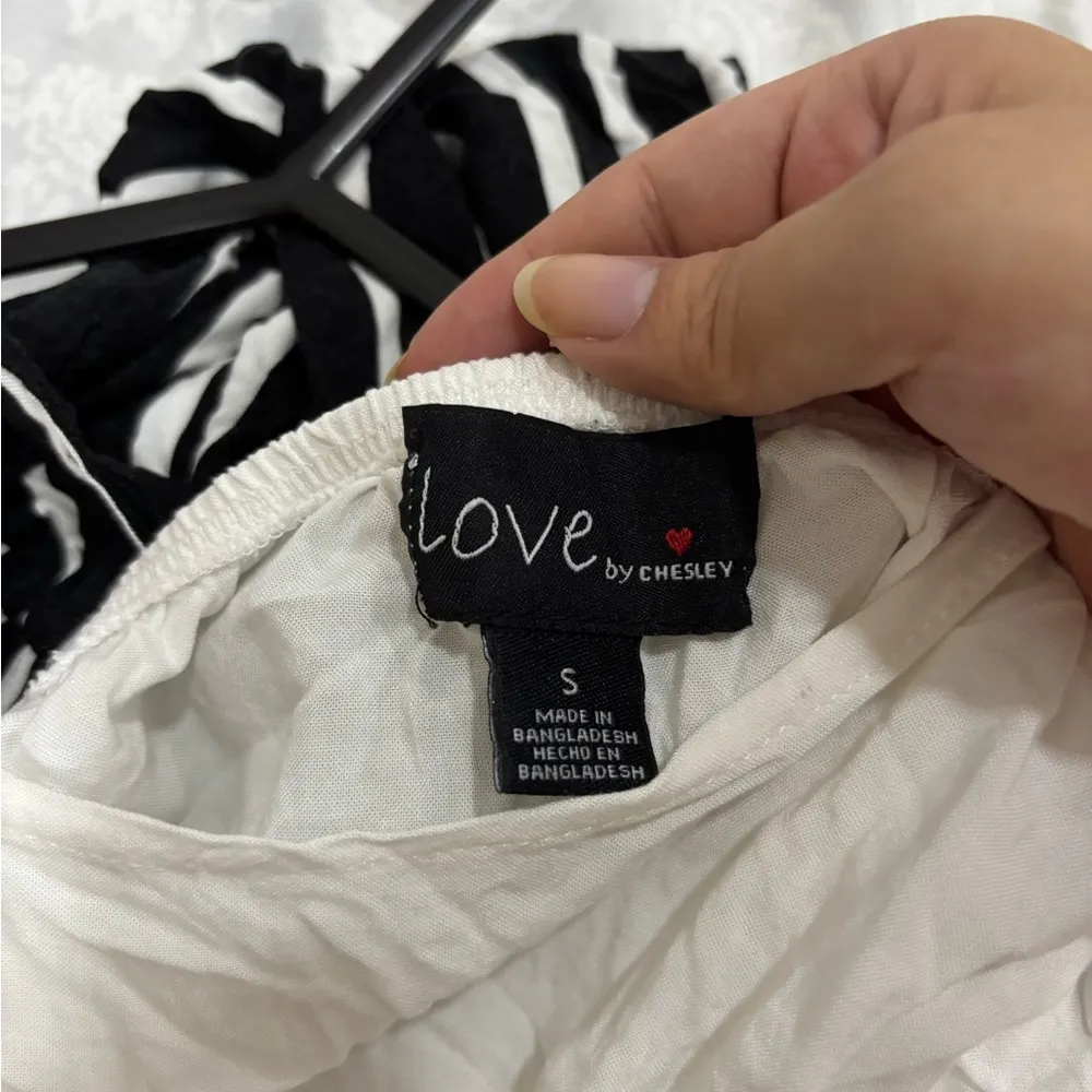 Chesley Monochrome Striped Dress Black - Image 3