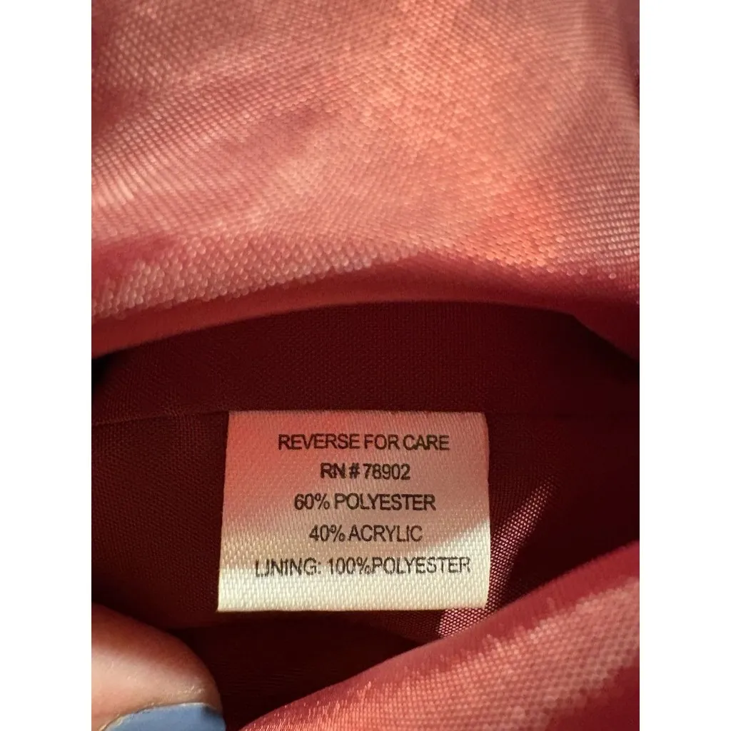 ERIN Tapestry Blazer Pink Gold Jacket Boho Cottagecore Lagenlook Size 1X XL - Image 8