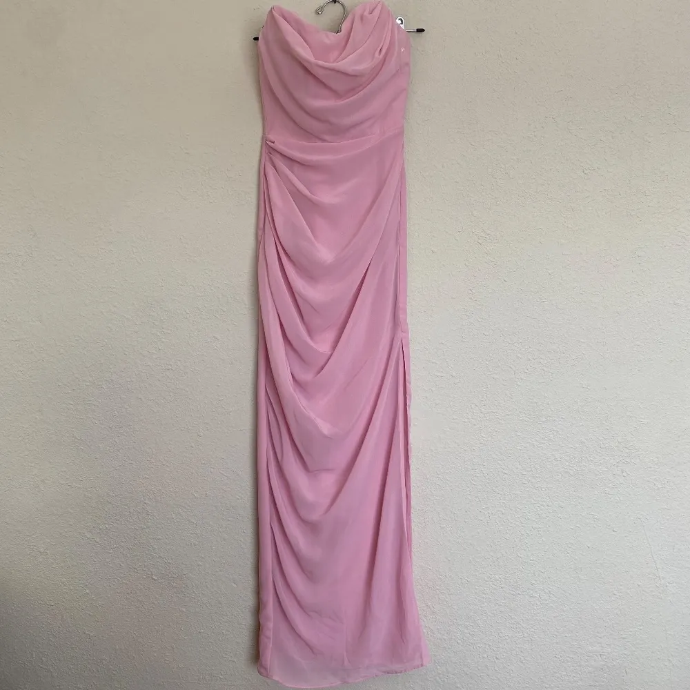 House of CB Adrienne Pink Quartz Strapless Gown‎  Size S A-C cup NWOT - Image 5
