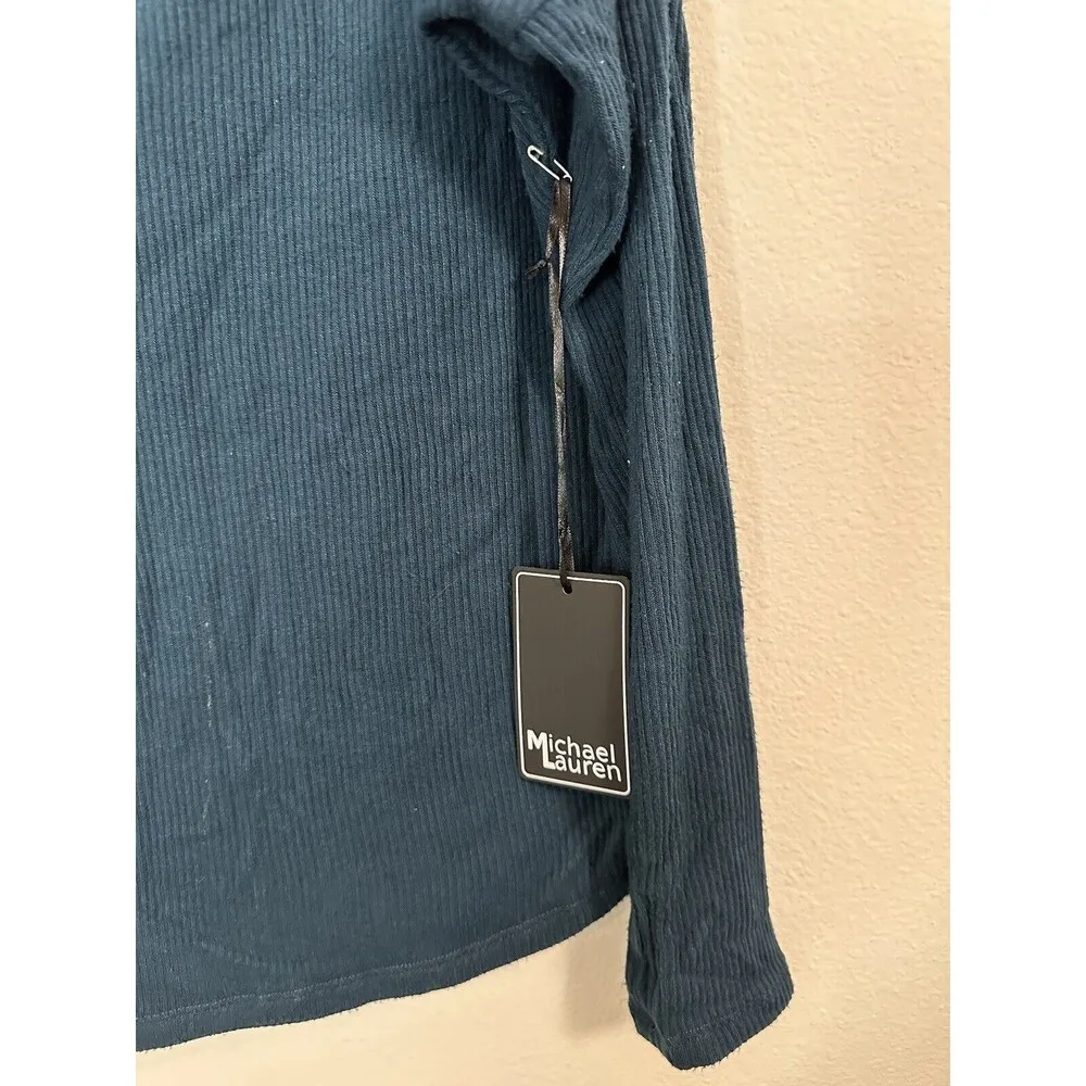 MICHAEL LAUREN SANTOS DROP SHOULDER SWEATER Size S Ribbed Soft Cozy NWT - Image 4