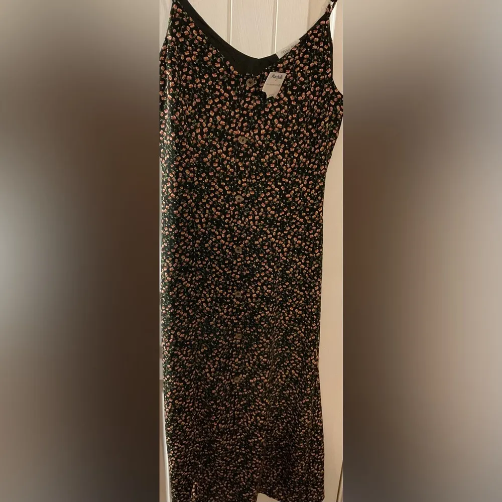 Sienna Sky Womens Dress Small Floral Pink Rose V Neck Adjustable Straps Lined - Image 3