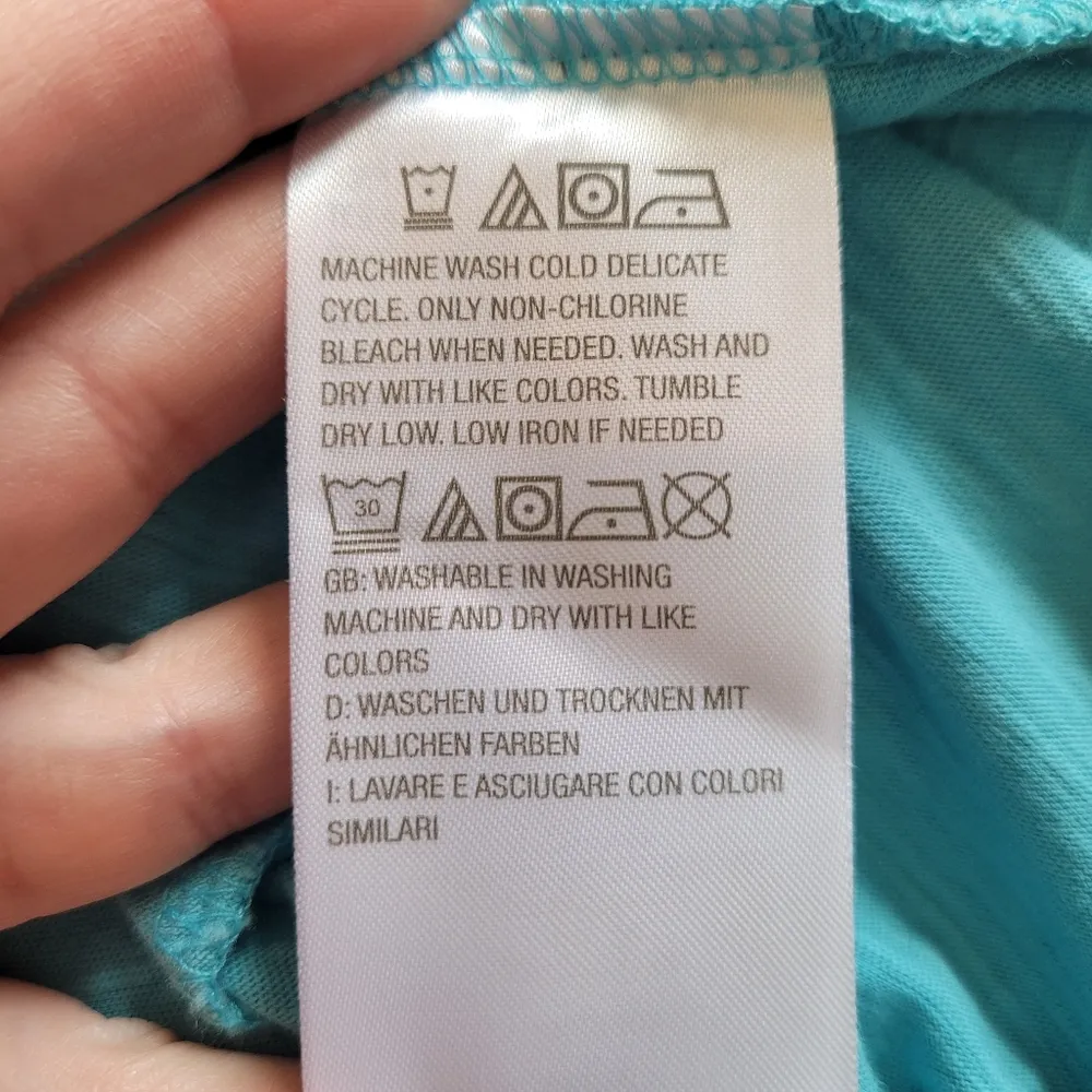 Jason Wu J  Teal Puff Sleeve T-Shirt - Image 7