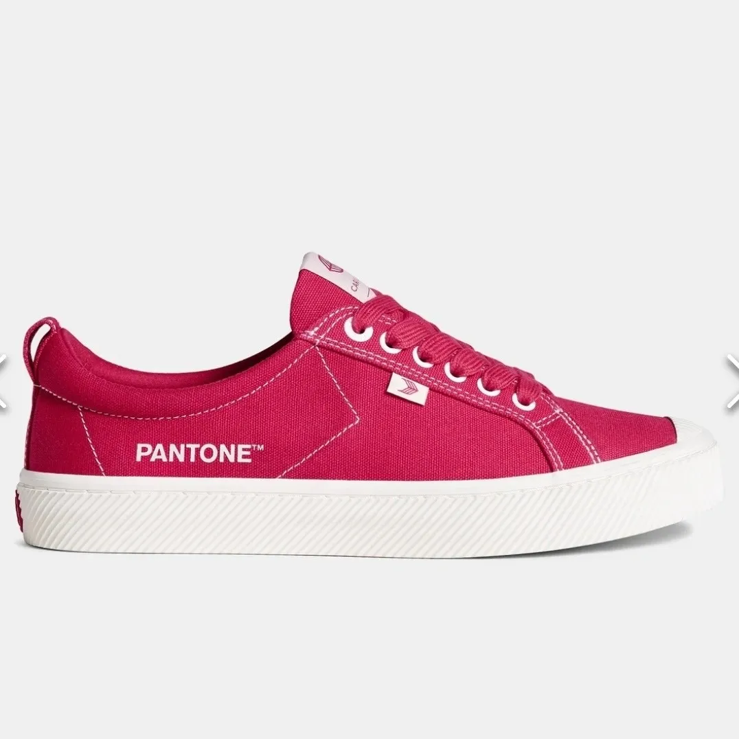 Cariuma x Pantone Oca Low Top Red Canvas Adult Unisex Sneaker - Image 3
