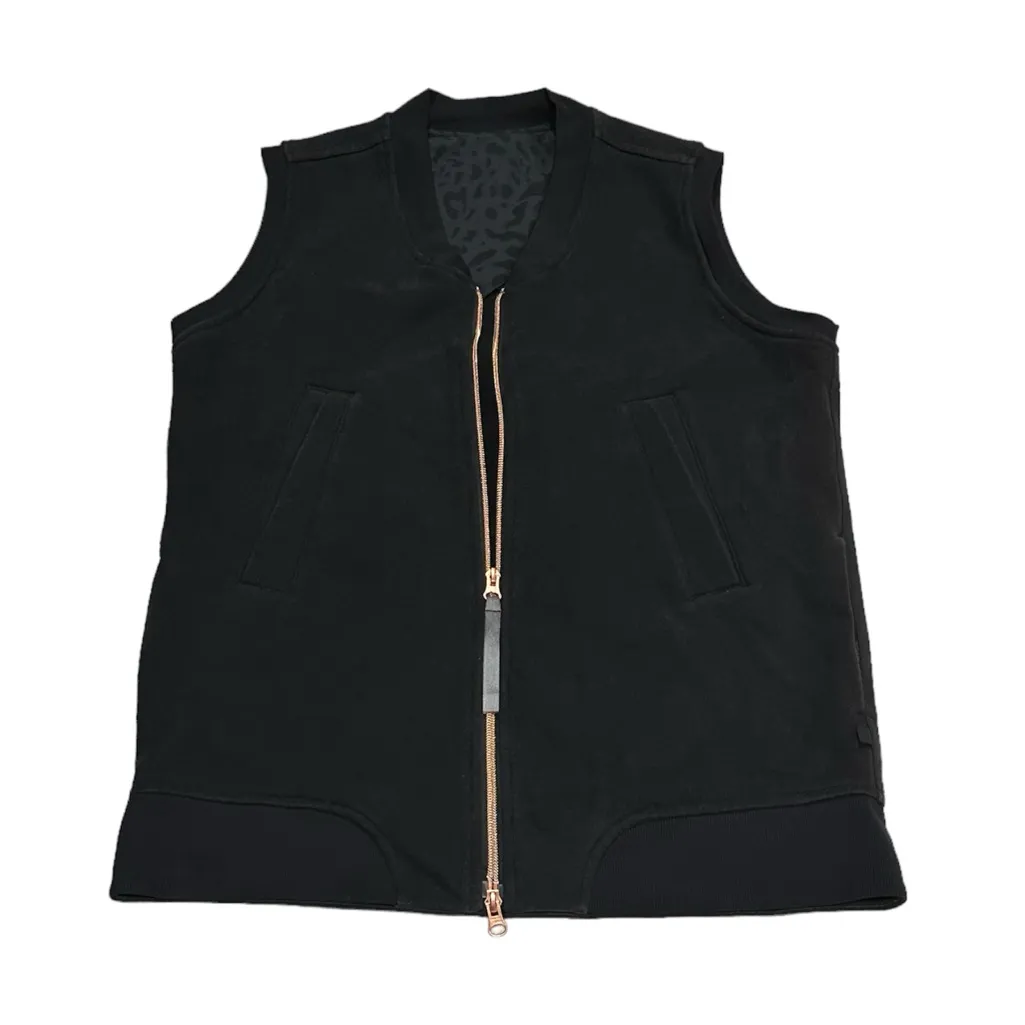 Lululemon Women Size 4 Black Sleeveless Departure Full Zip Vest - Image 5