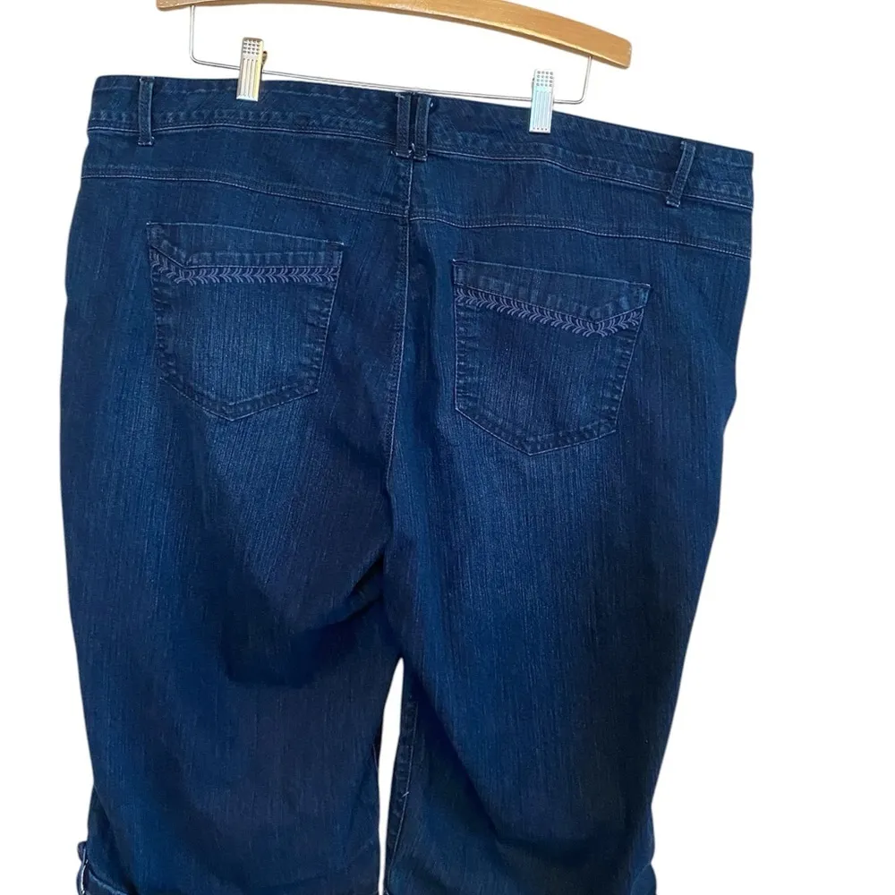 Gloria Vanderbilt Blue Denim Capri Pants 18 W - Image 2