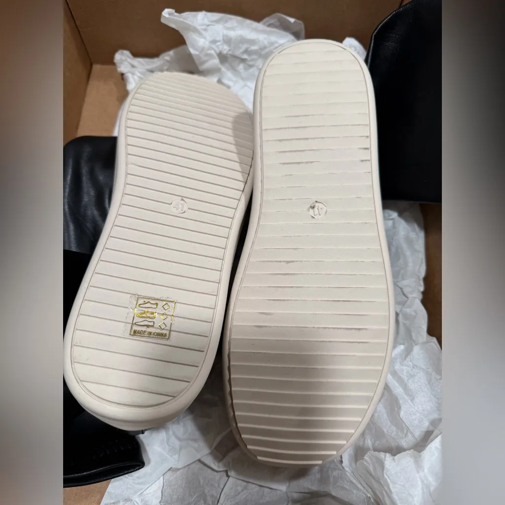 NEW Over The Knee Thigh High Stretch Vegan Leather Boots Round Toe 9 - Image 4