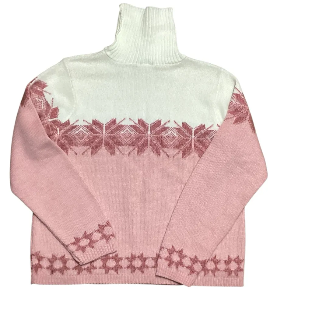 Fashion Bug y2k Fair Isle Sweater. Size Large - Image 3