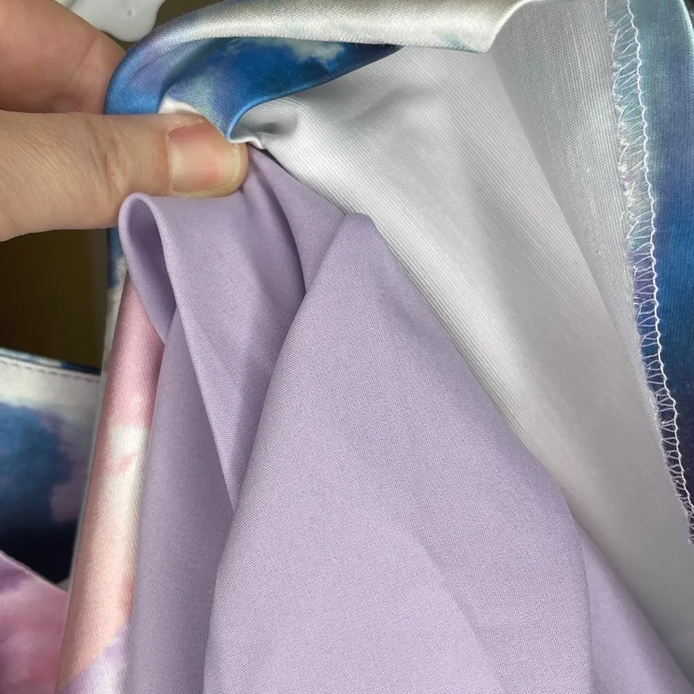 YUMI MULTI COLORED SWEETHEART PLEATED PROM DRESS WITH POCKETS US L 8 / 10 - Image 15