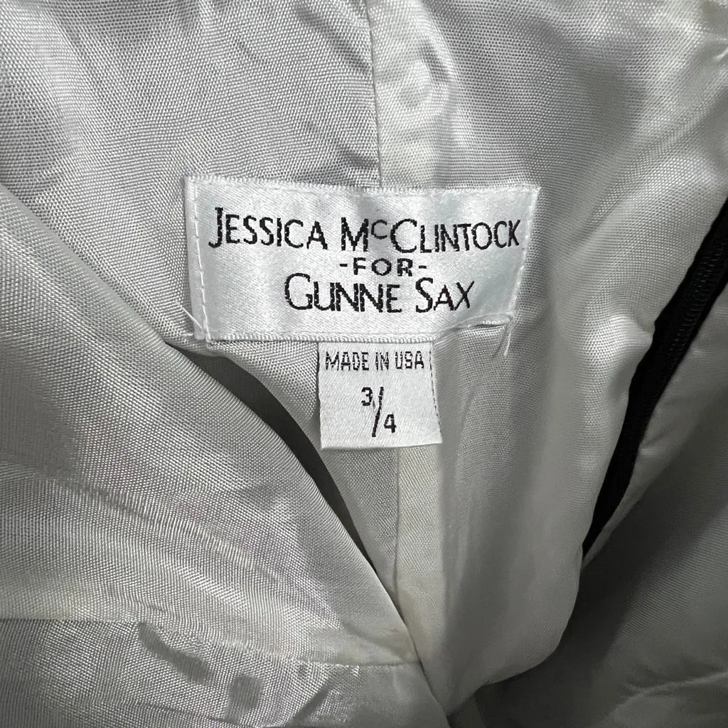 Vintage Y2K Jessica McClintock Gunne Sax Strapless Mermaid Gown NWT Deadstock - Image 8