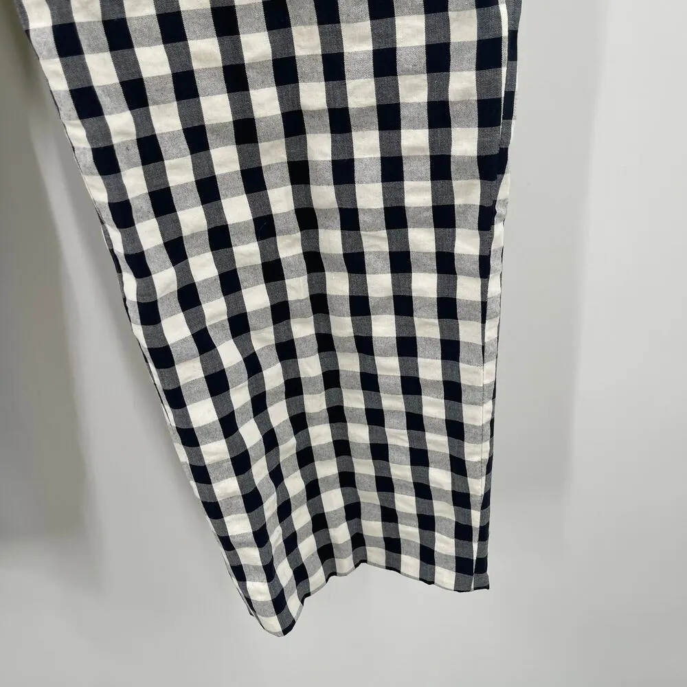 LOFT ANN TAYLOR Pants Size 12 Marisa Cropped Buffalo Check Checks Business - Image 5