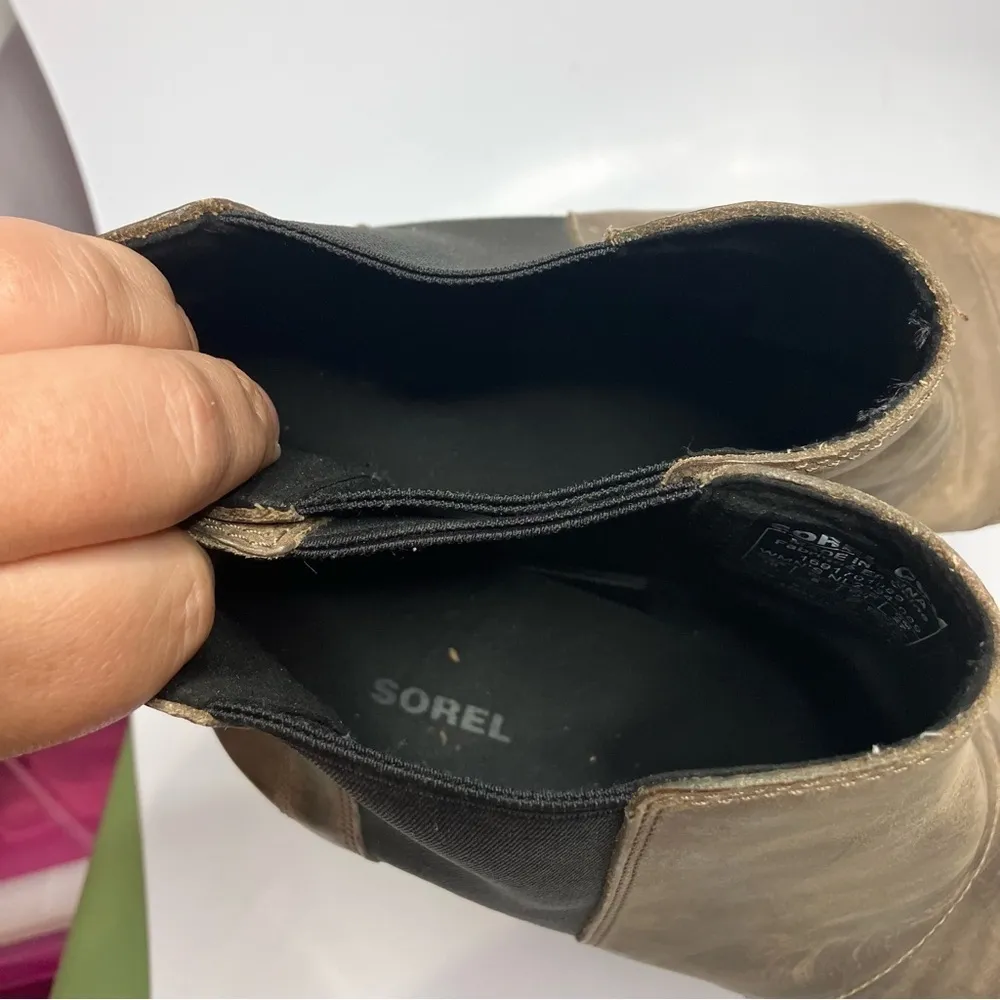 Sorel Lea Wedge Booties leather‎ size 10 - Image 8