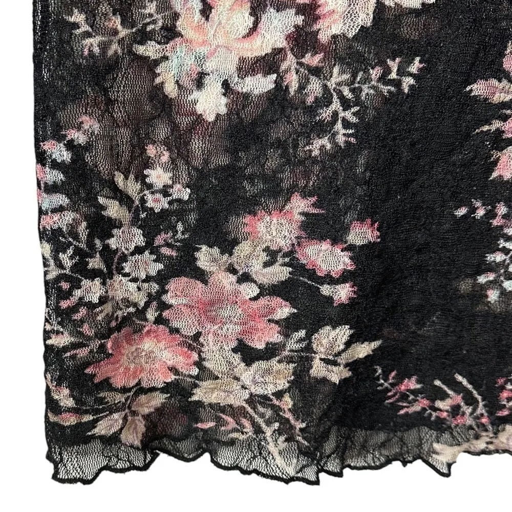 Ralph Lauren Denim & Supply Top Floral Crochet Lace Y2K Fairy Romantic Medium - Image 11