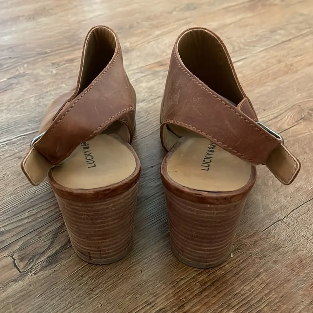 Lucky Brand Leather Mules - Image 3