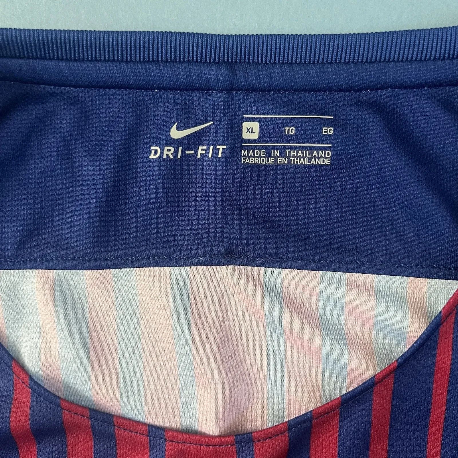 Nike Team FC Barcelona Home Soccer Blue Dri-Fit Football Jersey - Image 4