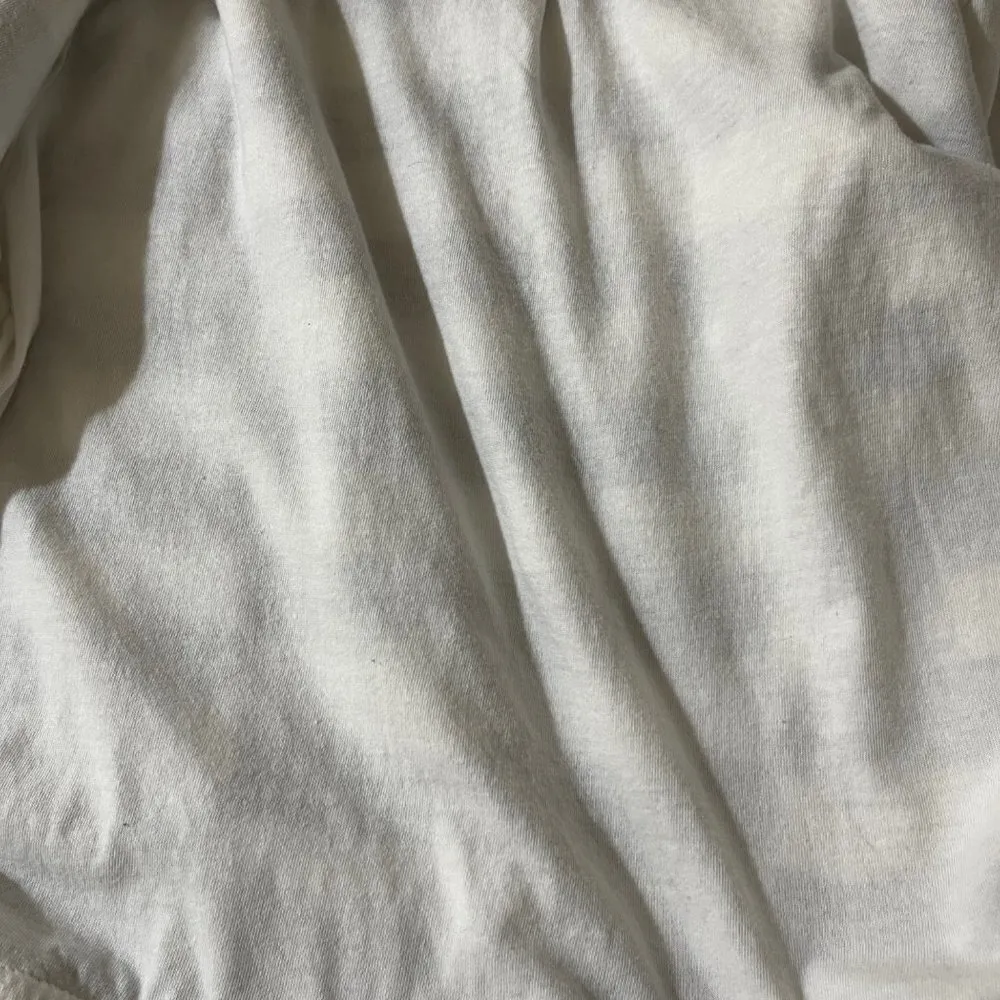 Sanctuary Asymmetric Zip Front Heather Grey White Stripe Cropped Jacket M - Image 8