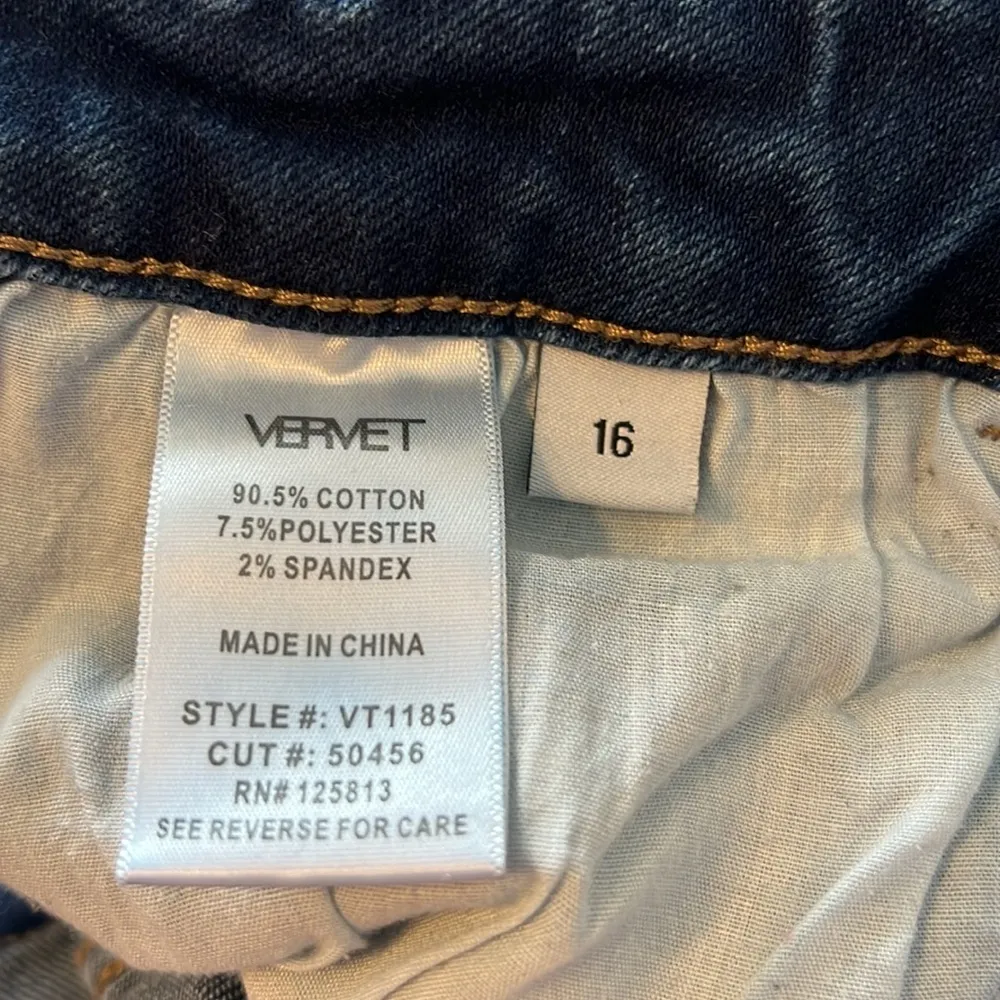 Vervet Medium Wash Women’s Comfort Stretch Skinny Jeans Size 16 - Image 7