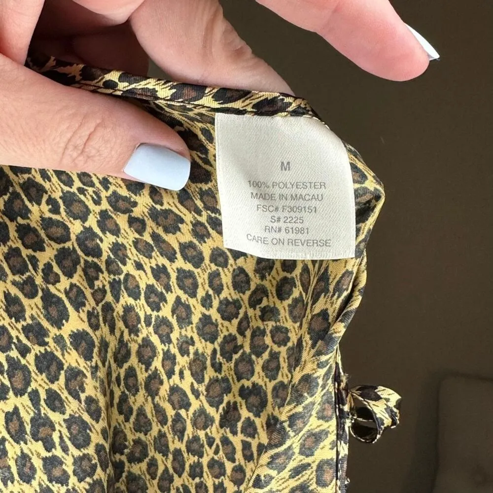 Animal Print Nightgown M Brown Size XL - Image 3