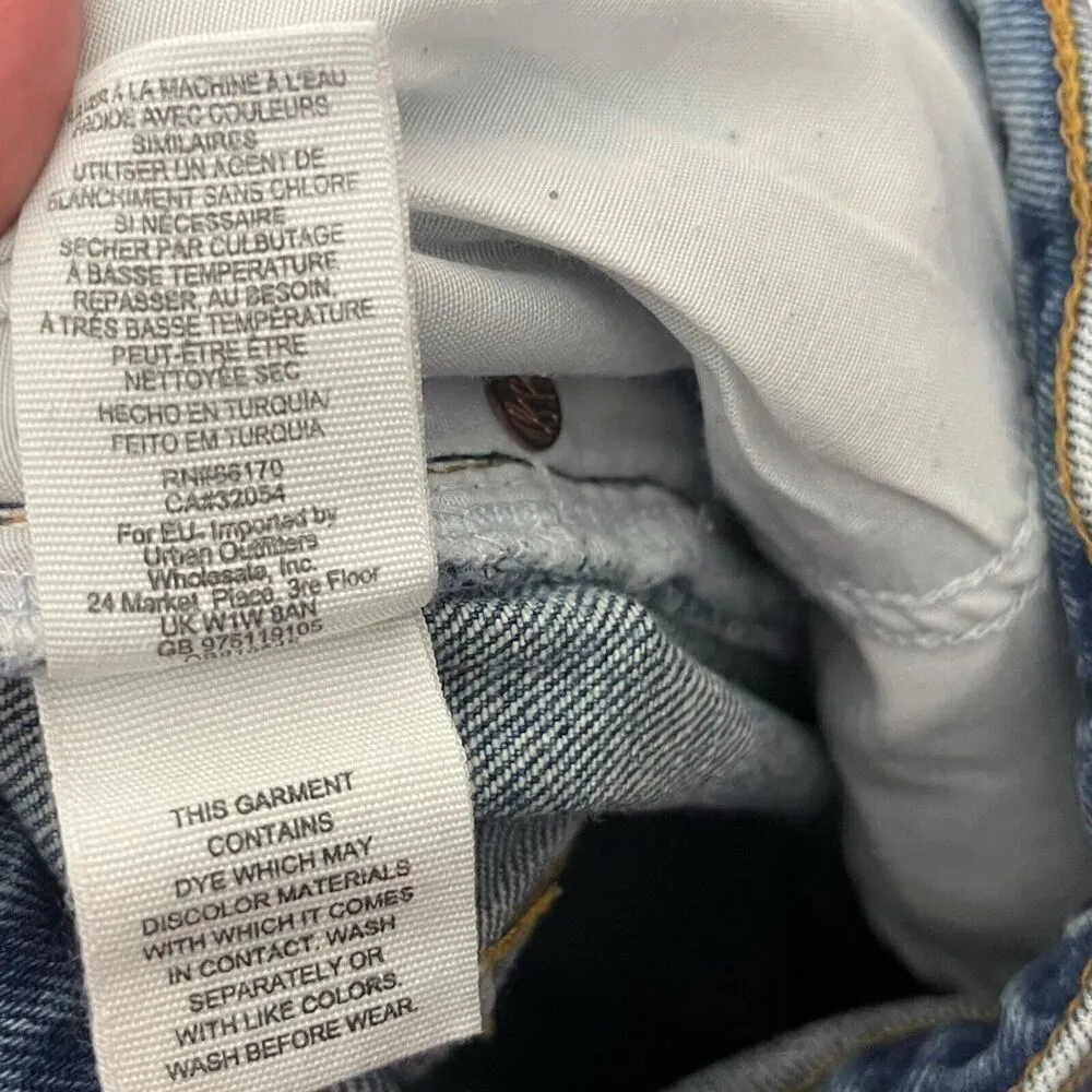 Free People Stella Skinny Jeans Women’s Size 28 Distressed High Rise Raw Hem - Image 13