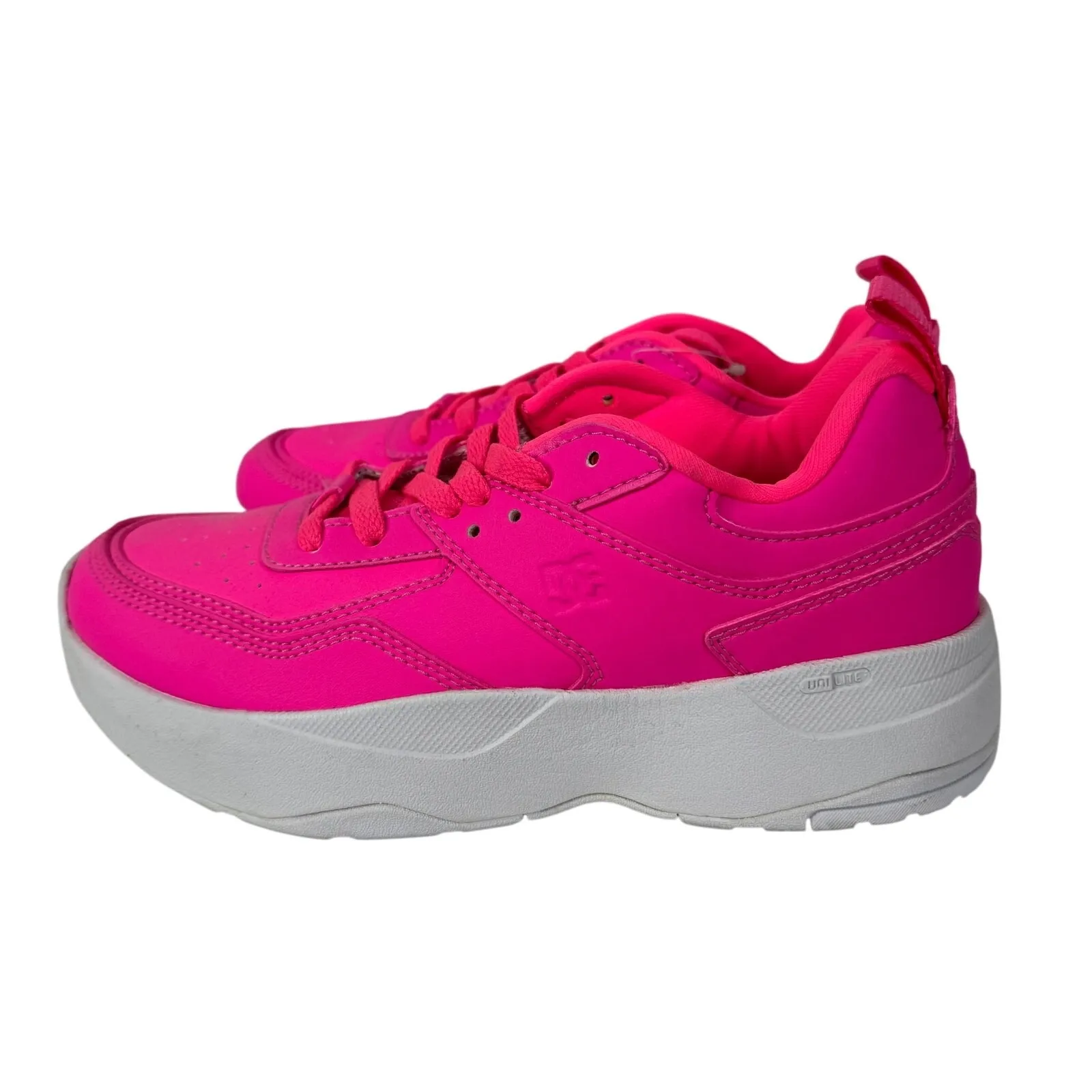 DC Shoes Womens Court Graffik SE Platform Sneakers Hot Pink Size 7.5 - Image 2