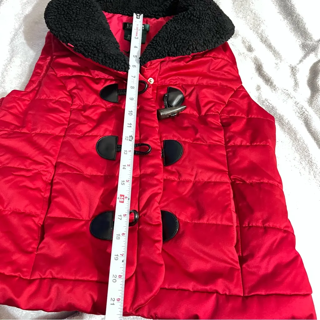 Ralph Lauren puffed vest with faux fur collar trim :Box OW1: - Image 12